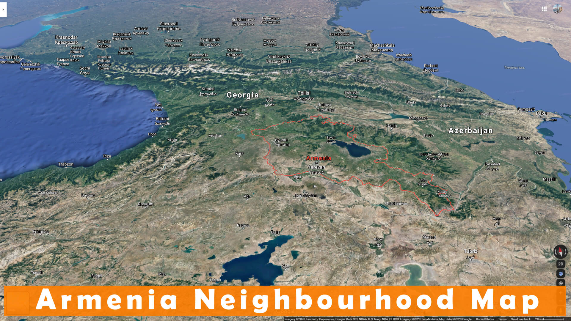 Armenia Neighbourhood Map